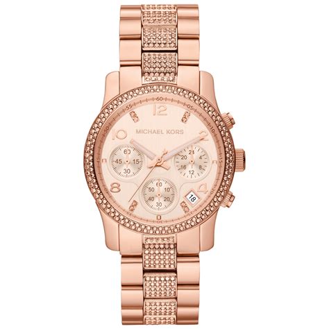 michael kors damenuhr rosegold pink|Michael Kors mini rose gold.